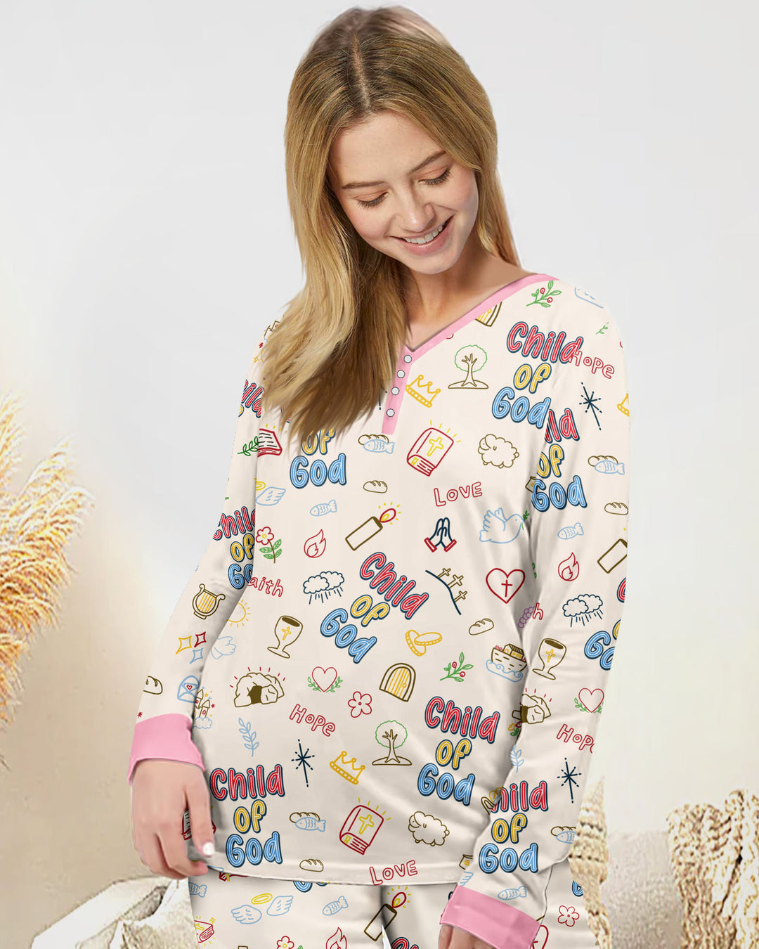 A Child Of God Family Matching Bamboo Women Pajama Set
