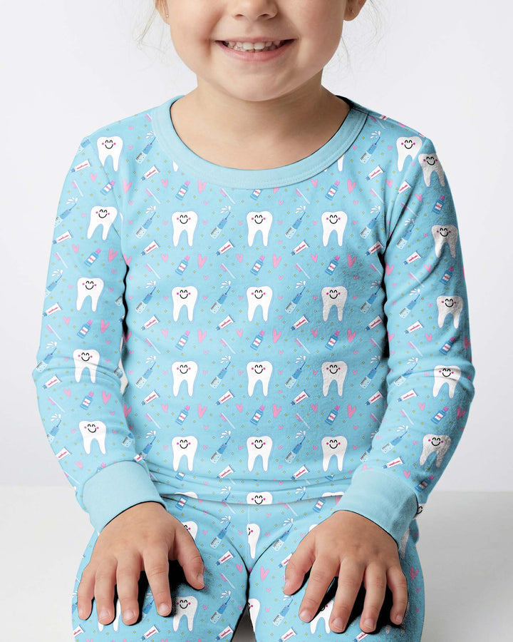 Template Bamboo Two Piece Long Sleeve Pyjamas Set