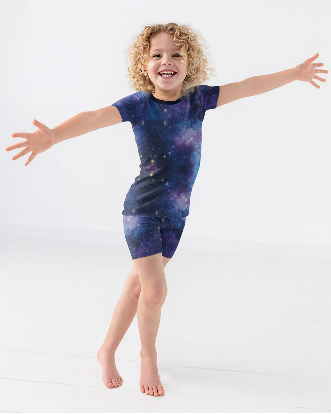 Nebula Bamboo Two-Piece Short Sleeve Shorts Pyjamas Set