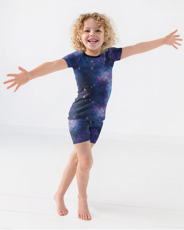 Nebula Bamboo Two-Piece Short Sleeve Shorts Pyjamas Set