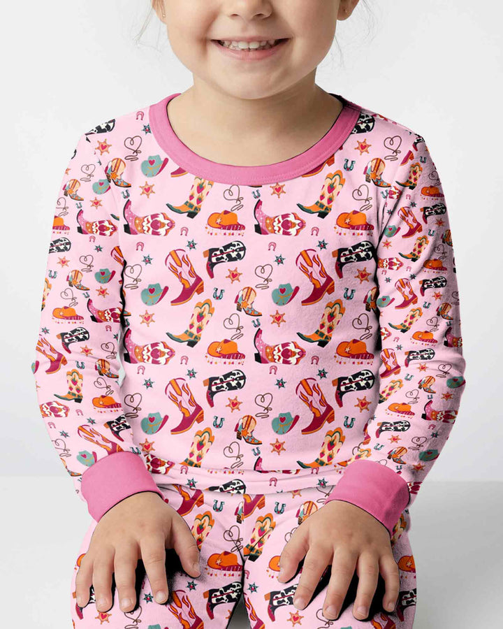 Template Bamboo Two Piece Long Sleeve Pyjamas Set