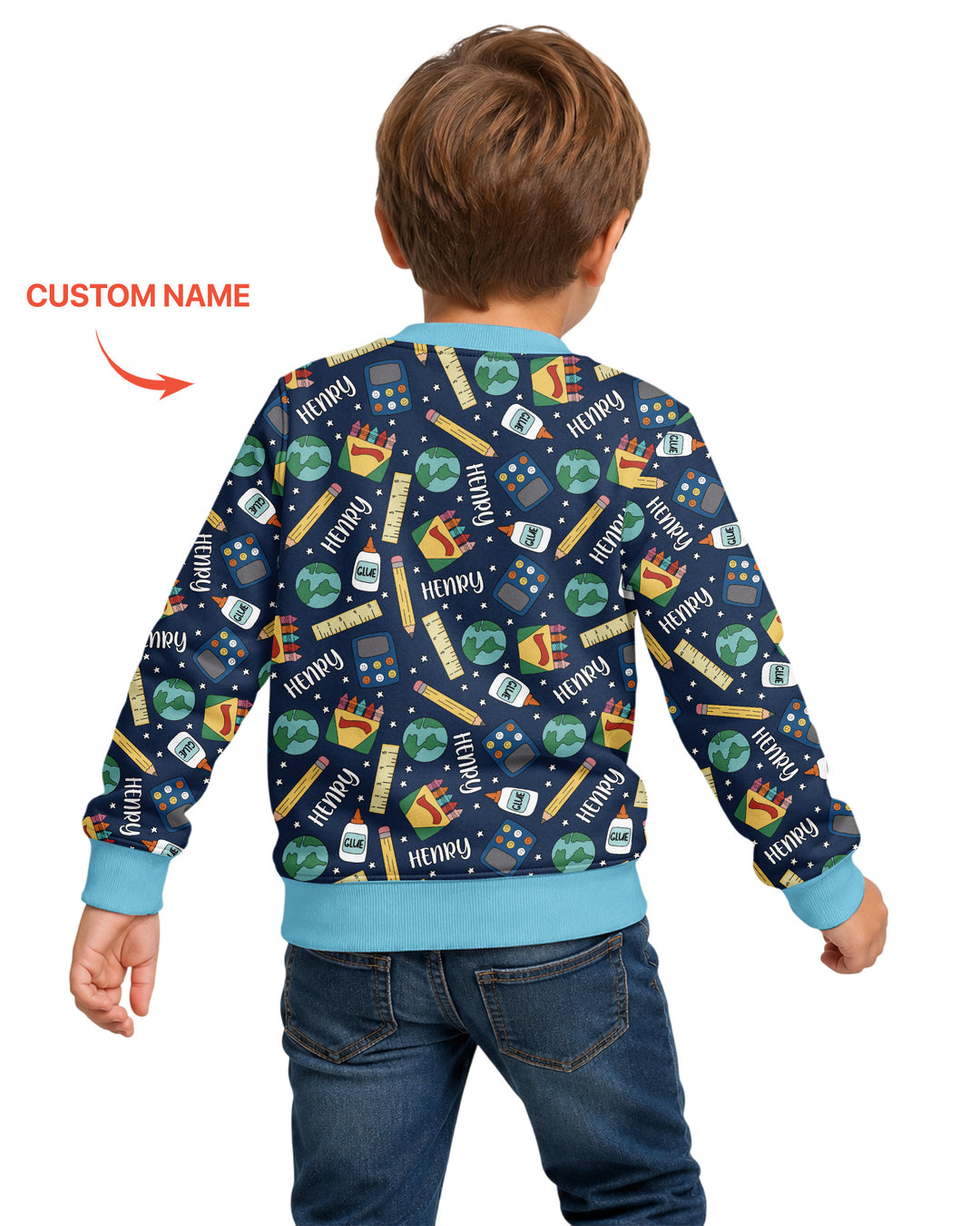 School Supply Bamboo Crewneck Sweatshirt