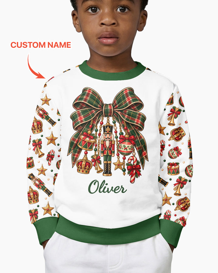 Custom Name Nutcracker The Bow Bamboo Crewneck Sweatshirt