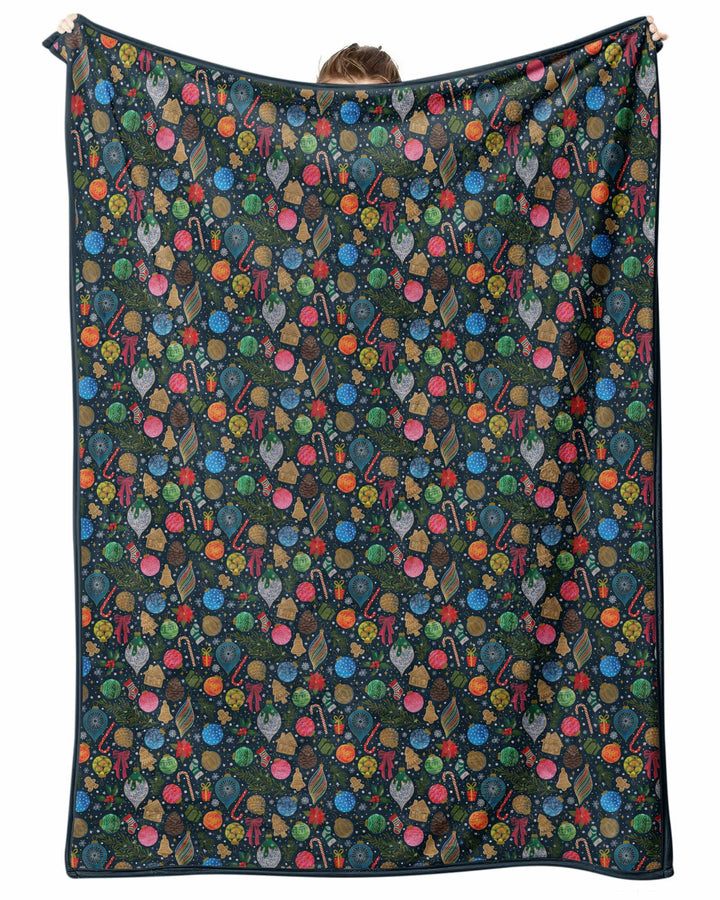 Holiday Ditsy Bamboo Blanket