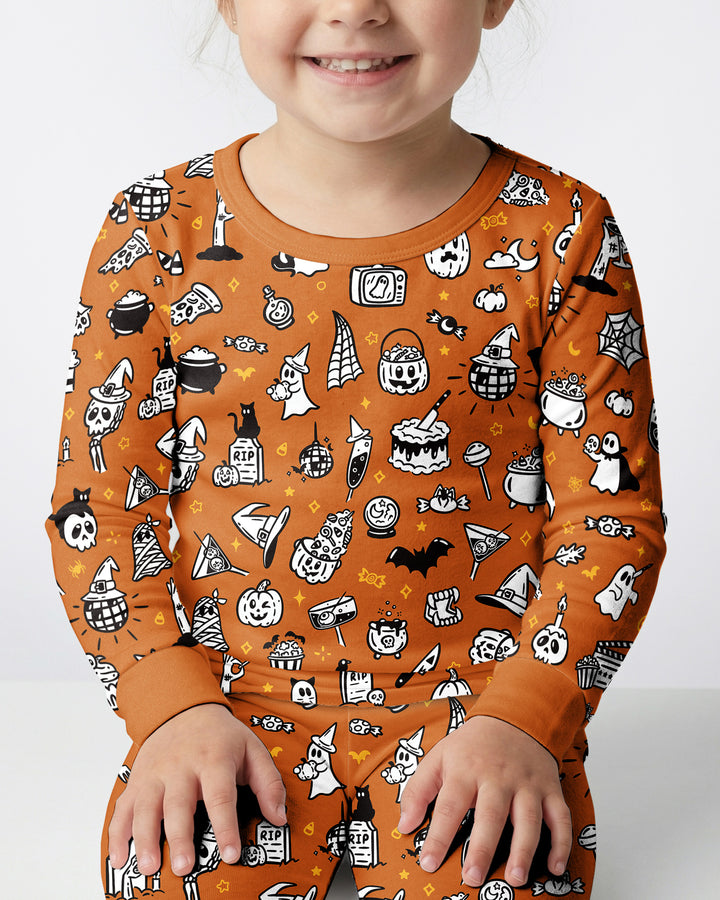 Template Bamboo Two Piece Long Sleeve Pyjamas Set