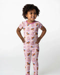 I Have A Hero Daddy & Me Matching Bamboo Two Piece Short Sleeve Pajama Set