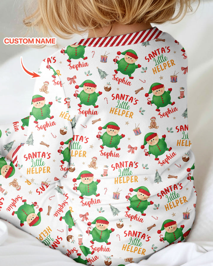 Custom Name Santa's Little Helper Bamboo Convertible Zippy