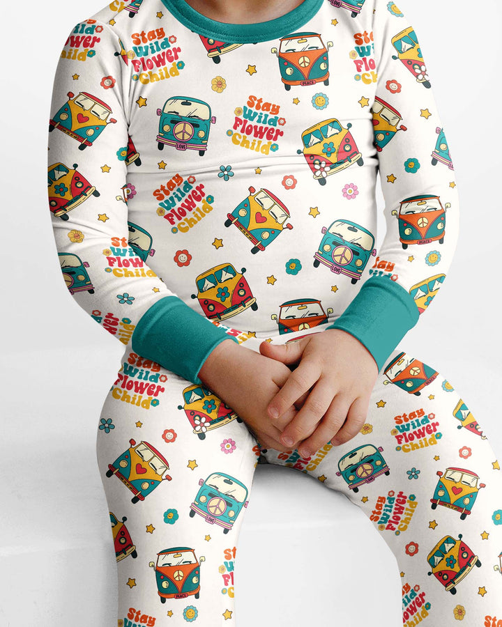 Template Bamboo Two Piece Long Sleeve Pyjamas Set