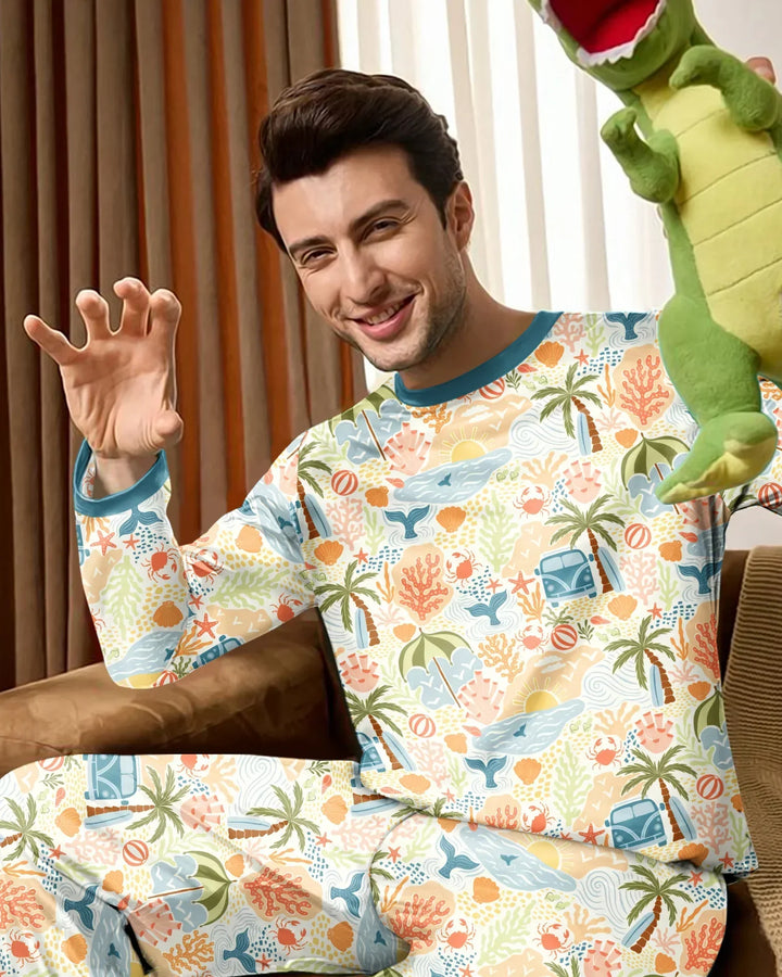 Beachy Boho Bamboo Men's Pajama Set