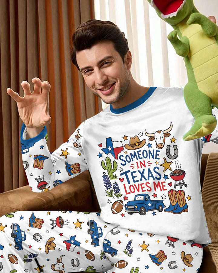 Someone in Texas Loves Me Bamboo Men's Pajama Set
