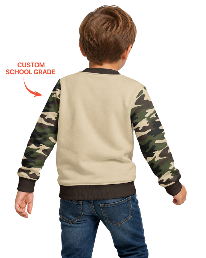 Back To School Monster Truck Dino Bamboo Crewneck Sweatshirt