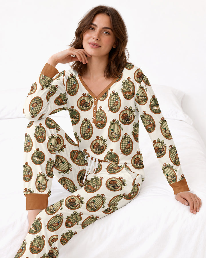 Hunting Season Bamboo Women Pajama Set