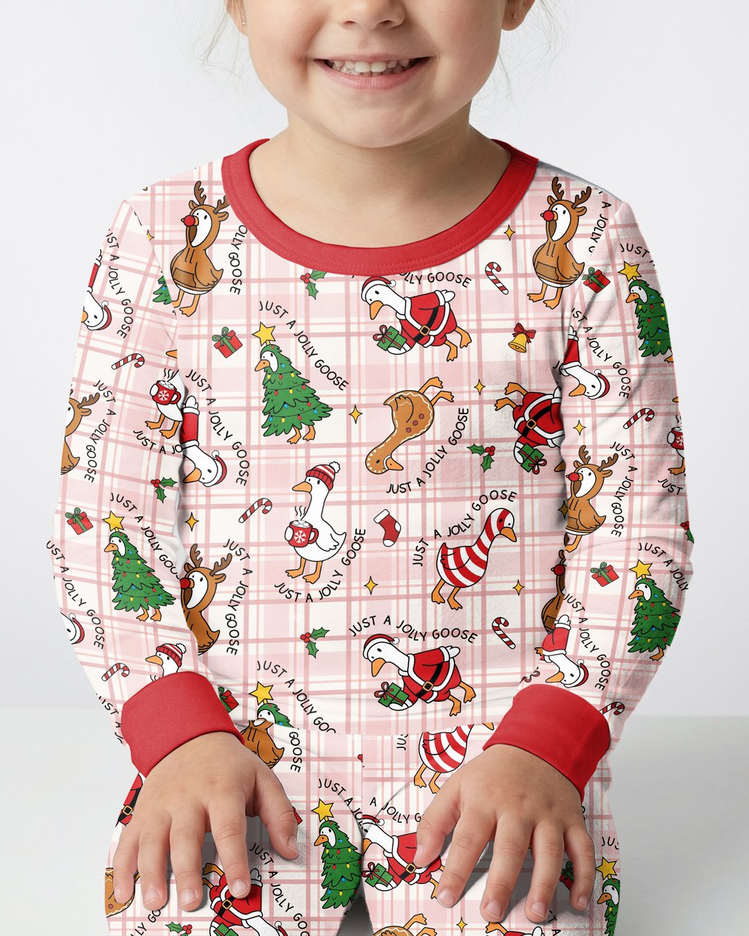 Jolly Goose Christmas Bamboo Two Piece Long Sleeve Pajama Set