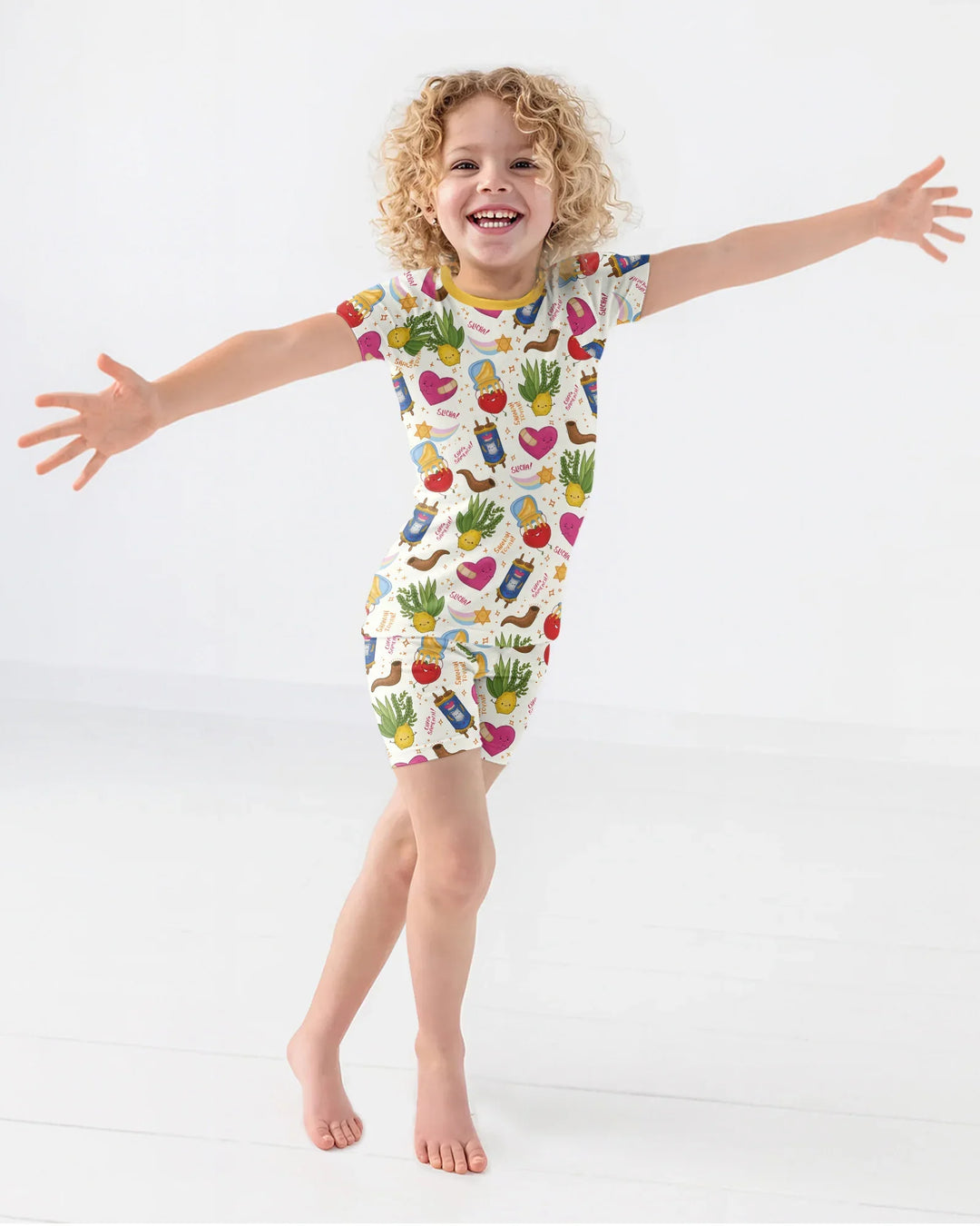 Jewish High Holidays Bamboo Two Piece Short Sleeve Shorts Pajama Set