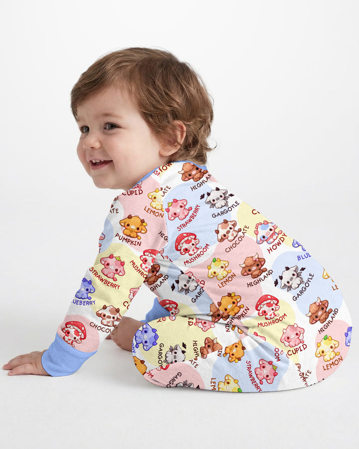 Kawaii Cow Bamboo Convertible Zippy