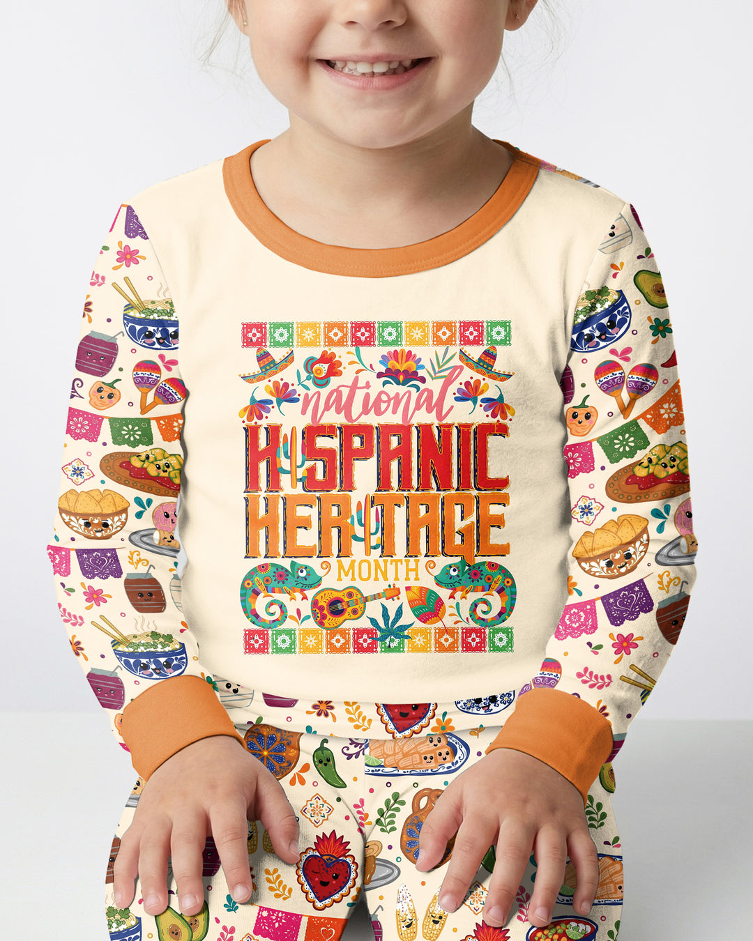 Hispanic Heritage Fiesta Bamboo Two Piece Long Sleeve Pajama Set
