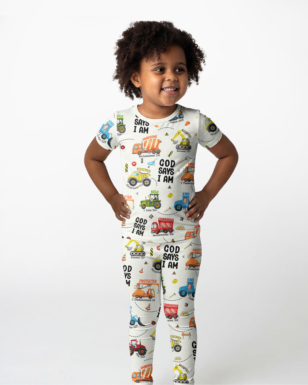 God Says I Am Bamboo Two Piece Short Sleeve Pyjamas Set