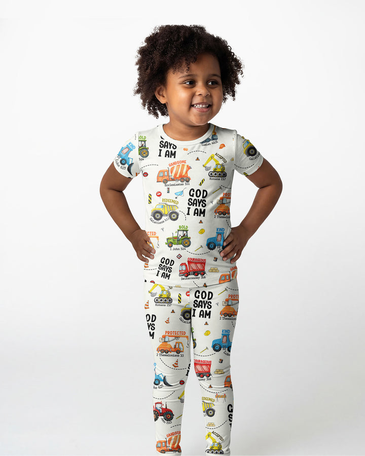 God Says I Am Bamboo Two Piece Short Sleeve Pyjamas Set