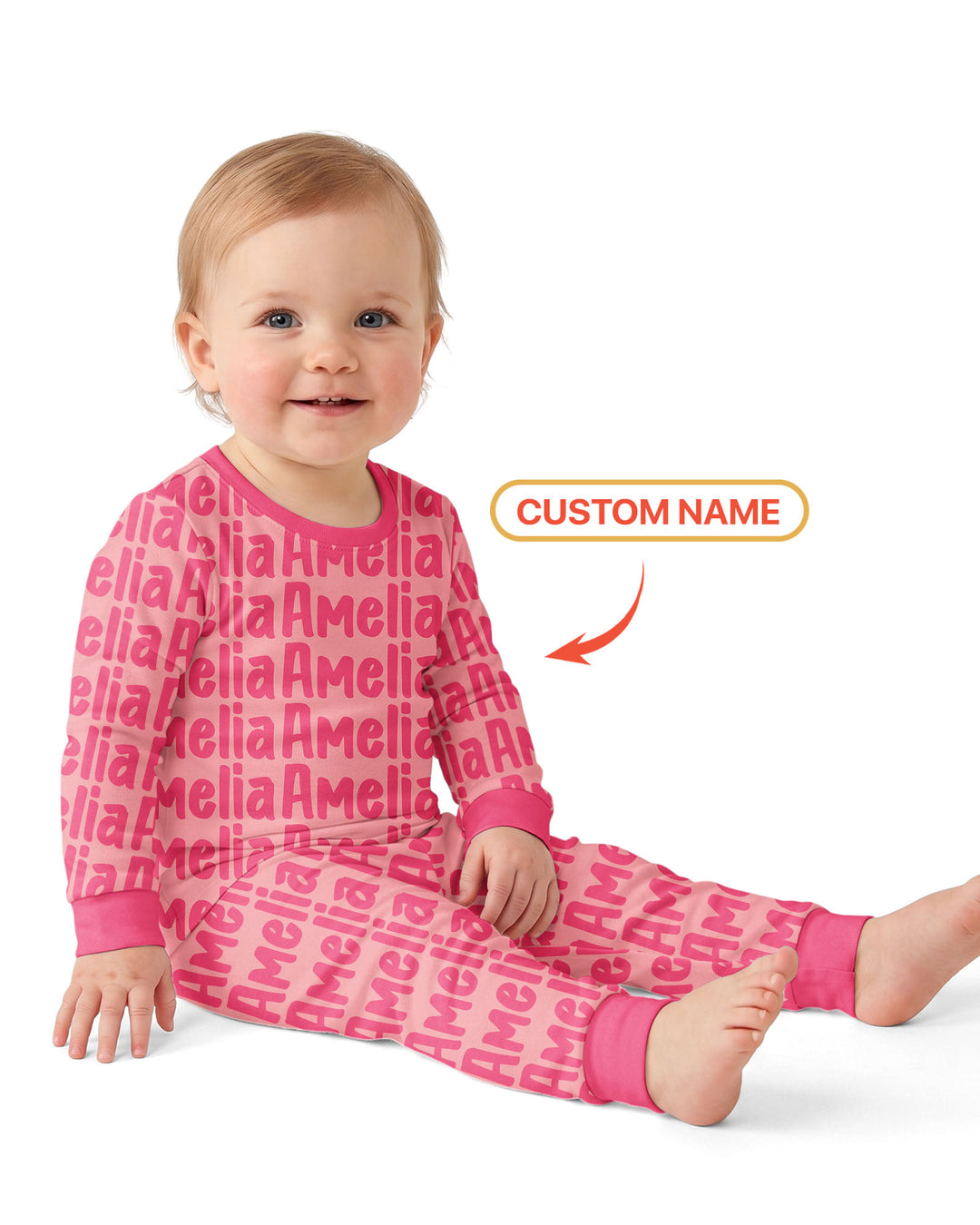 Little Letters Bamboo Two Piece Long Sleeve Pajama Set Bamboo Two Piece Long Sleeve Pajama Set