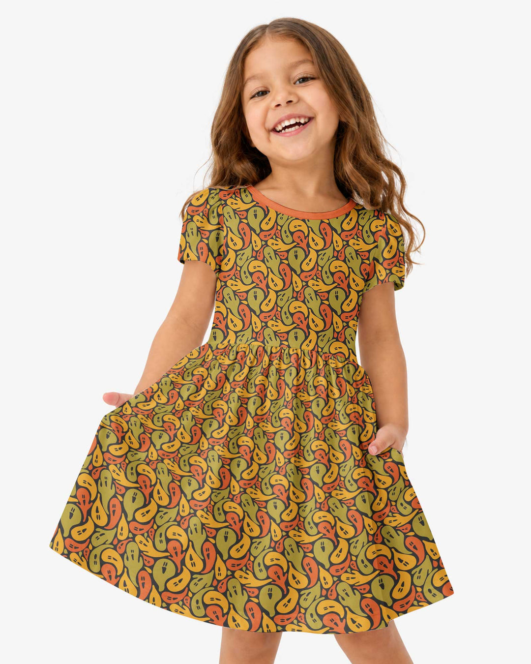 Retro Haunts & Happy Boos Bamboo Twirl Dress