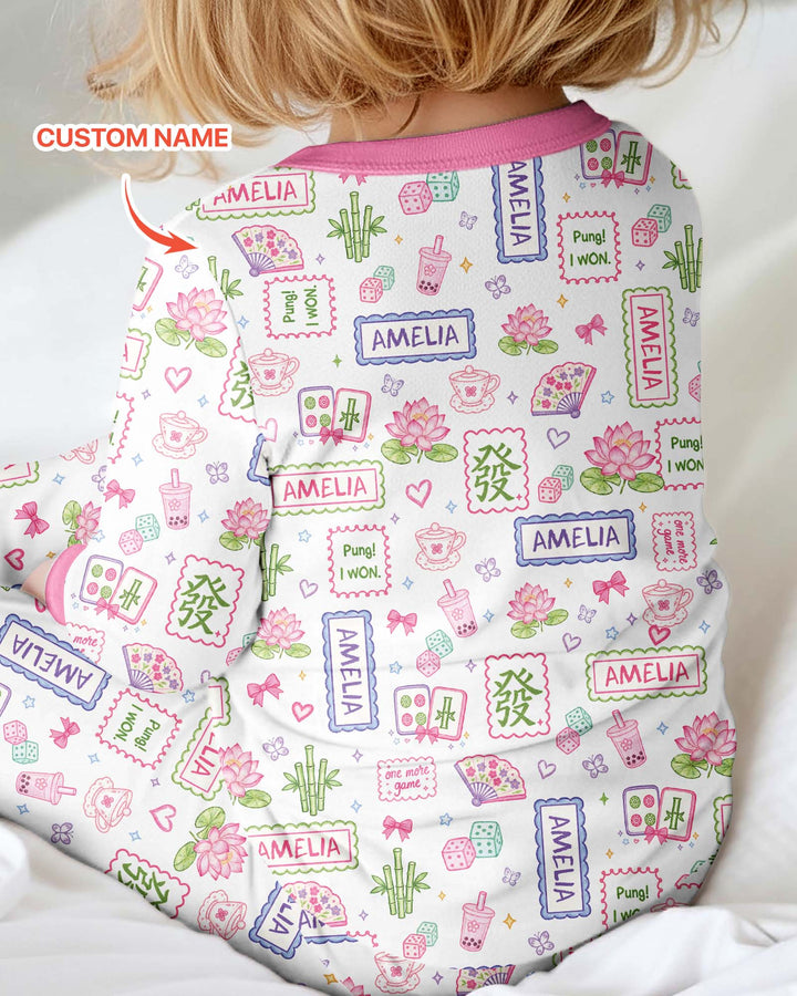 Personalized Preppy Mahjong  Bamboo Convertible Zippy