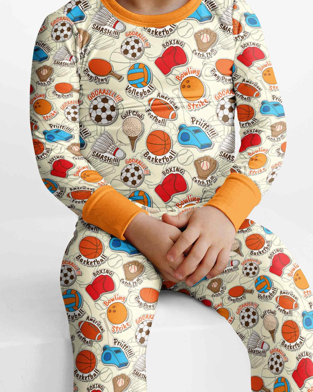 Template Bamboo Two Piece Long Sleeve Pyjamas Set