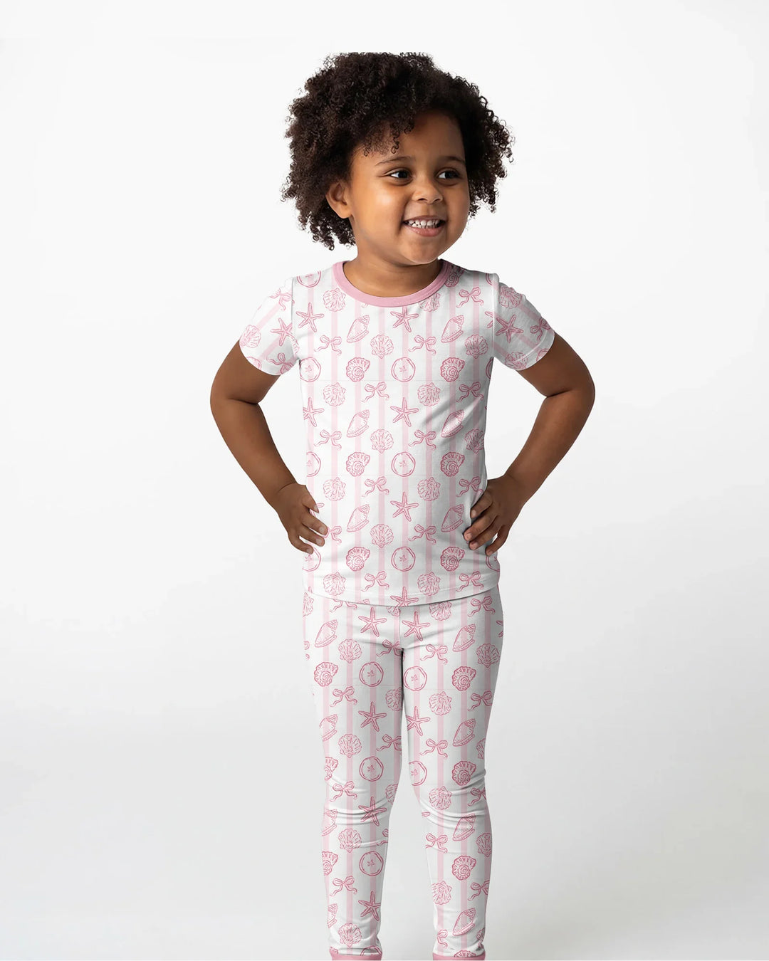 Coastal Keepsakes Family Matching Bamboo Two Piece Short Sleeve Pajama Set