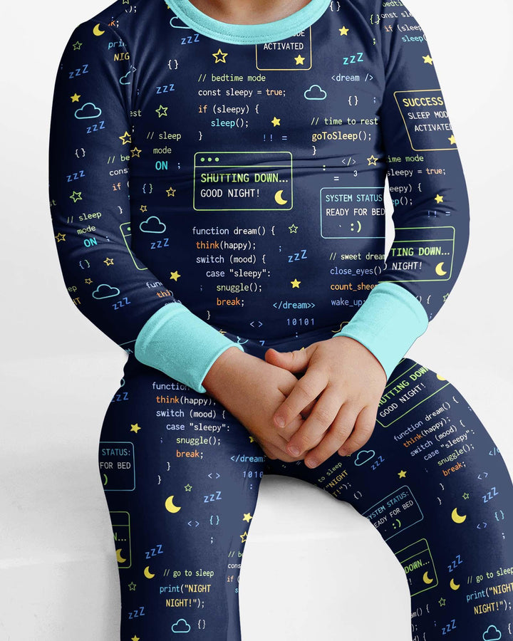 It Techy Job Matching Dad and Son Bamboo Two Piece Long Sleeve Pajama Set