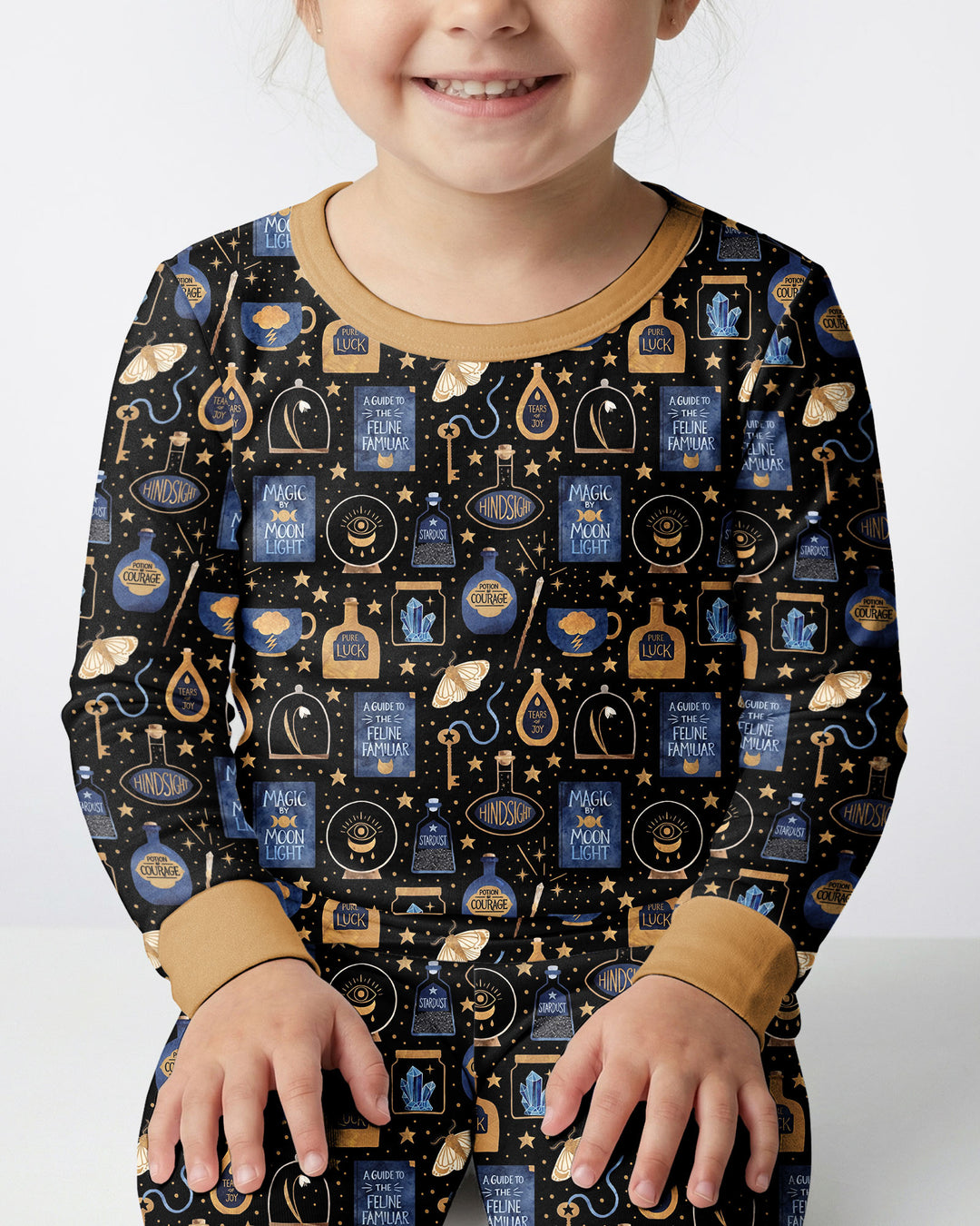 Good Witch Spell books and Potions Bamboo Two Piece Long Sleeve Pajama Set