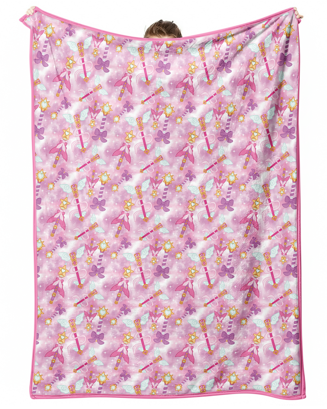 Kawaii Magical Girl Wand Bamboo Blanket