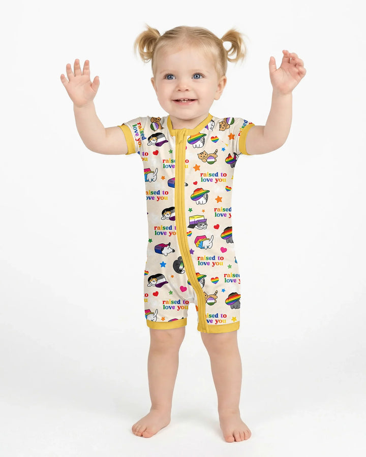 Rainbow Paws Family Matching Bamboo Shorty Zippy