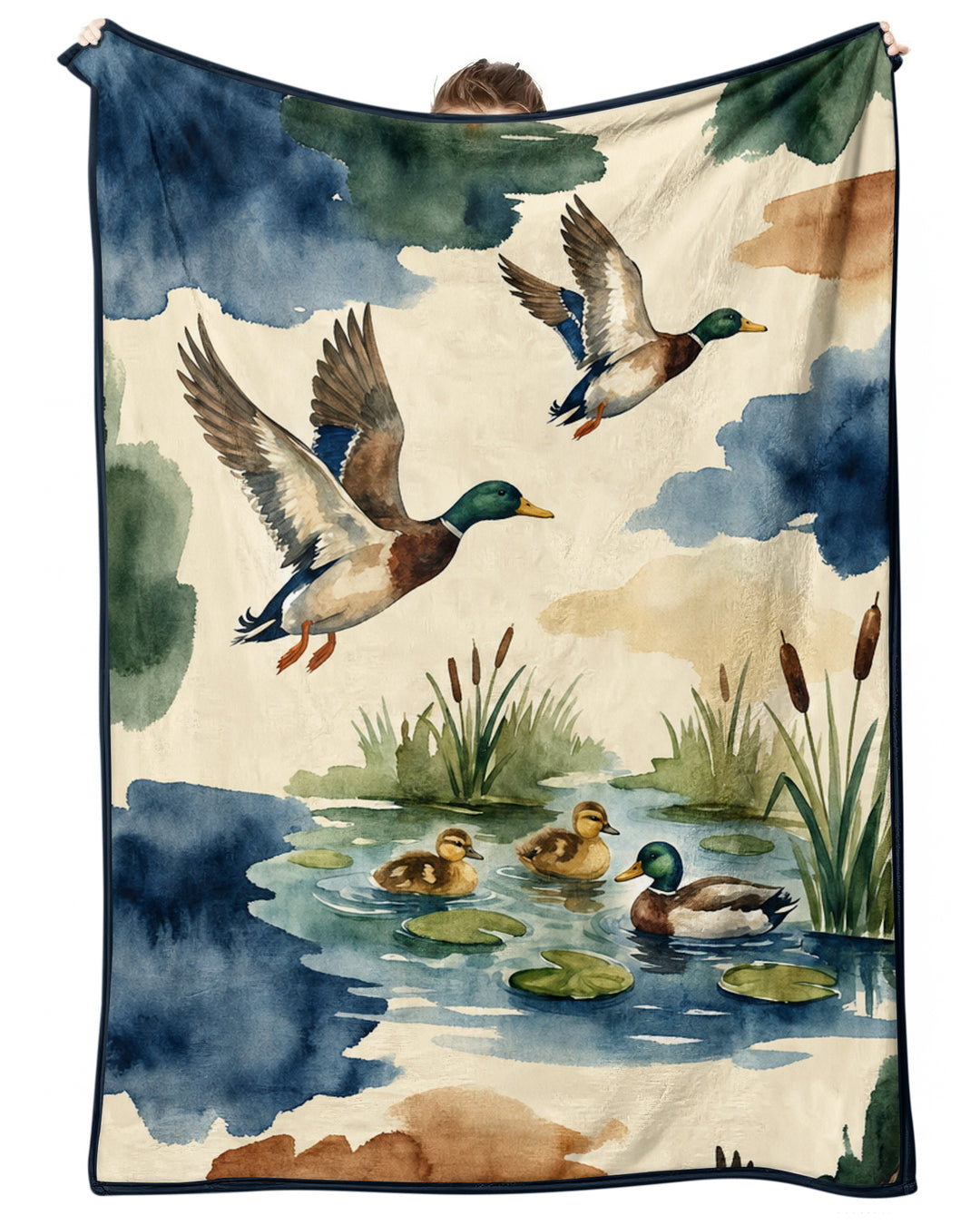 Serene Water Echo Bamboo Blanket