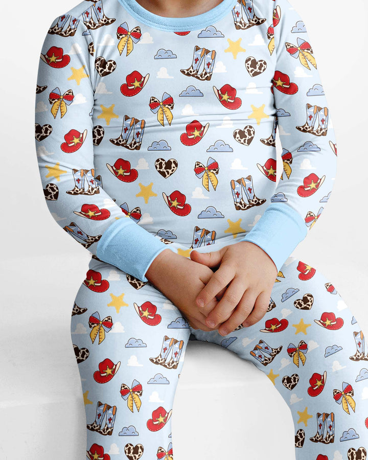 Template Bamboo Two Piece Long Sleeve Pyjamas Set