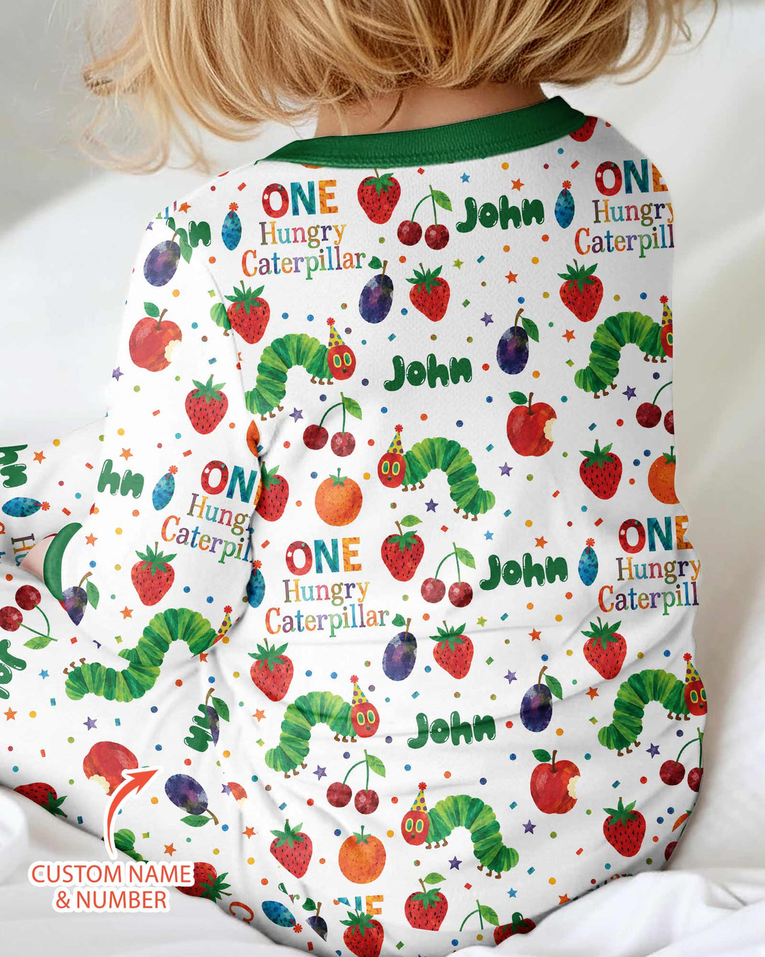 Custom Name And Age Hungry Caterpillar Bamboo Convertible Zippy