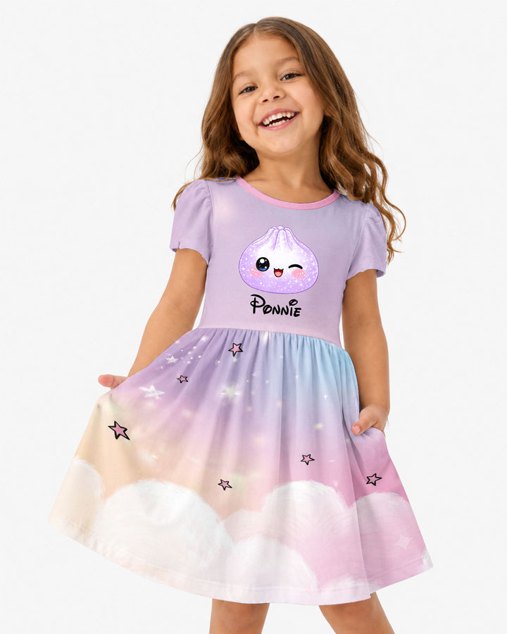 Cute Dumpling Bamboo Twirl Dress