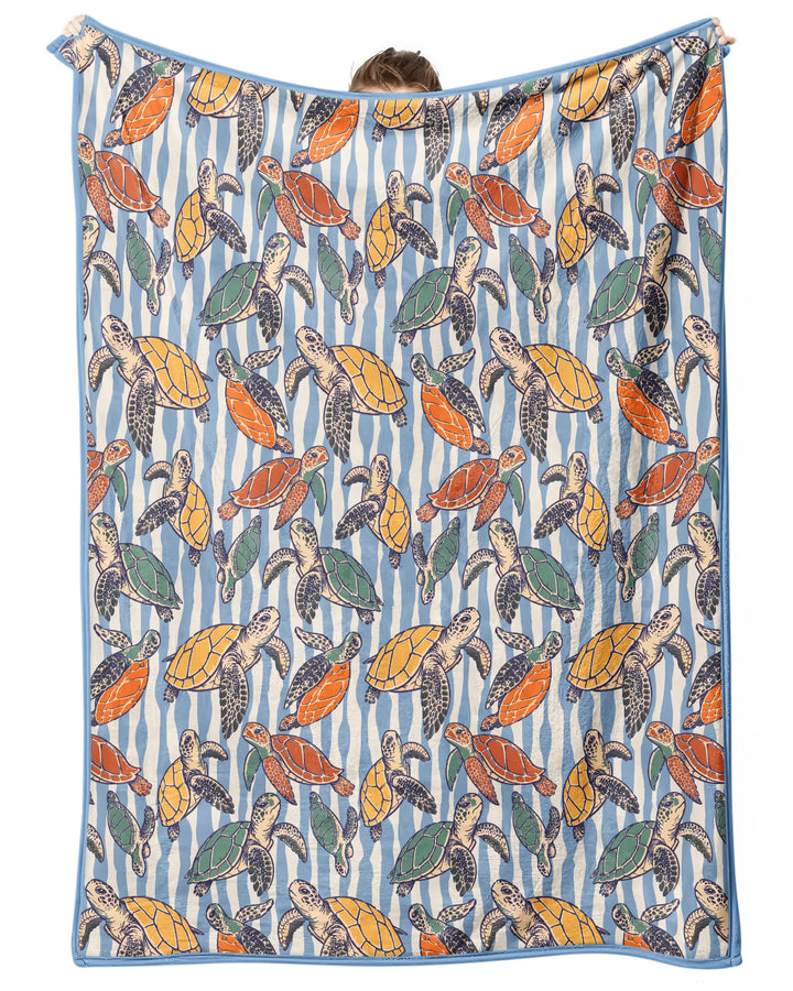 Turtle Bay Family Matching Bamboo Blanket
