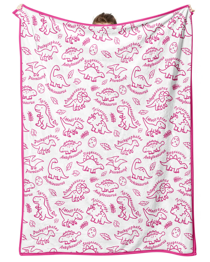 Dinosaur Park Bamboo Blanket