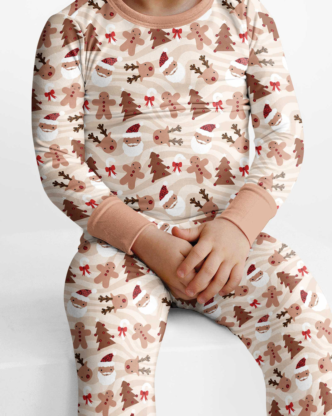 Whimsical Christmas Wonderland Bamboo Two Piece Long Sleeve Pajama Set