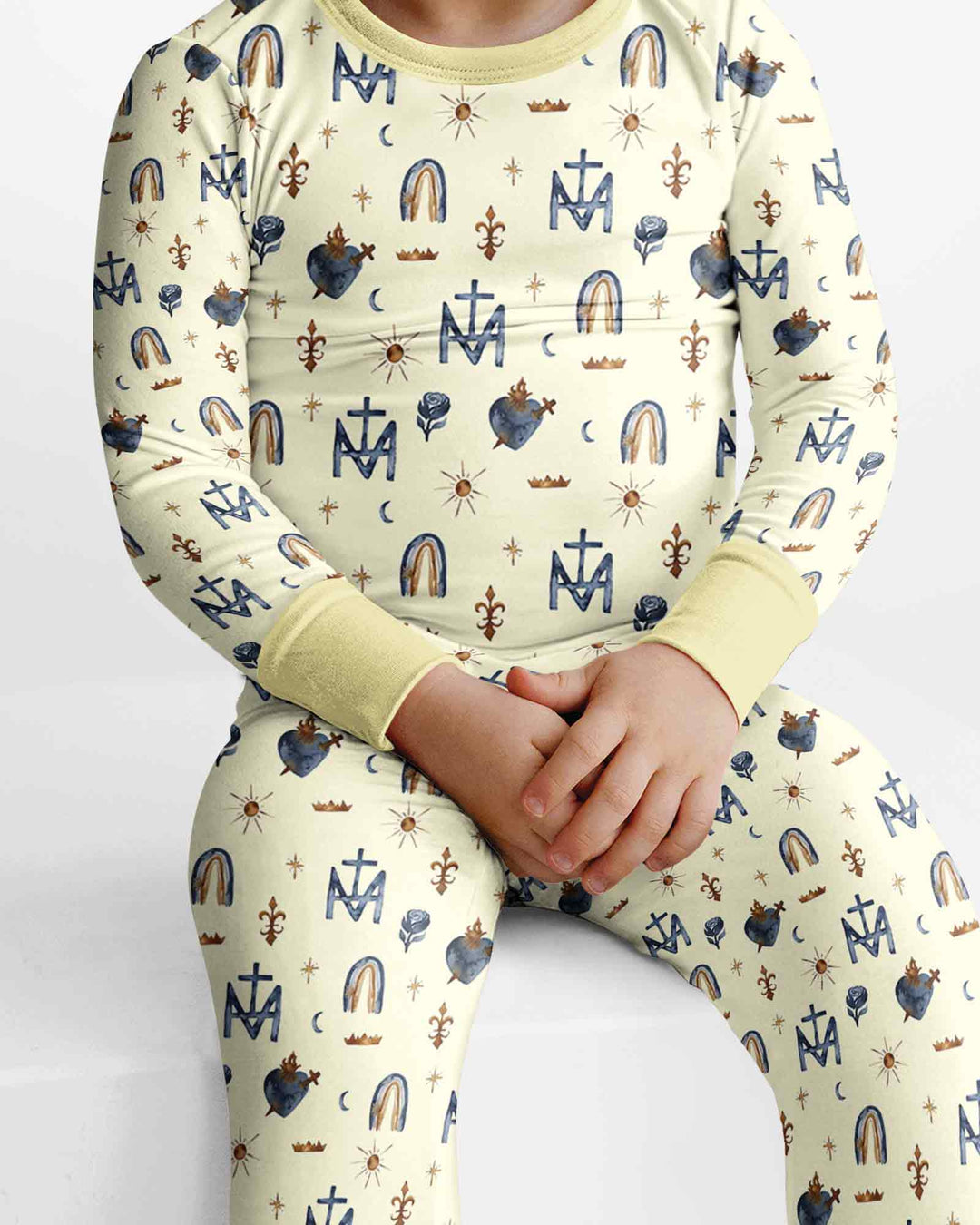 Template Bamboo Two Piece Long Sleeve Pyjamas Set