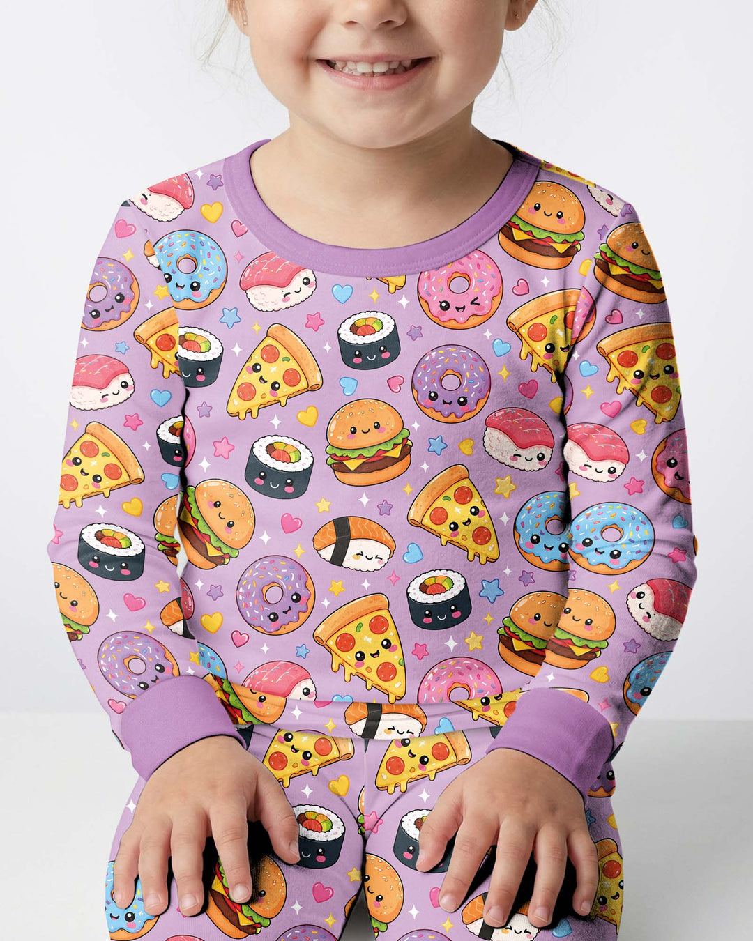 Template Bamboo Two Piece Long Sleeve Pyjamas Set