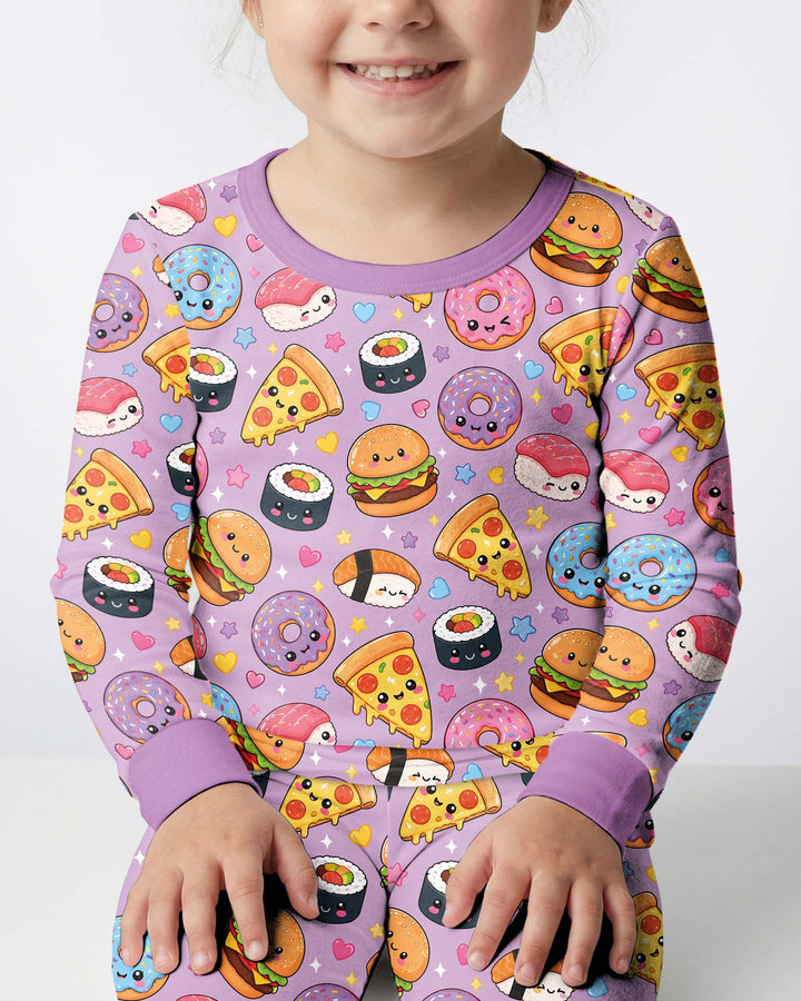 Template Bamboo Two Piece Long Sleeve Pyjamas Set