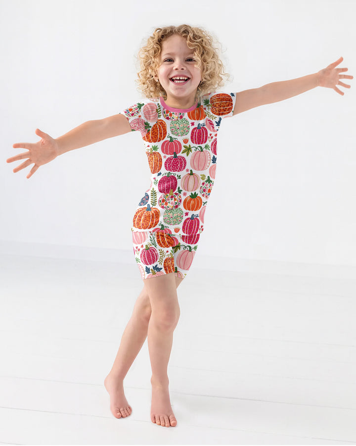 Template Bamboo Two Piece Short Sleeve Shorts Pyjamas Set