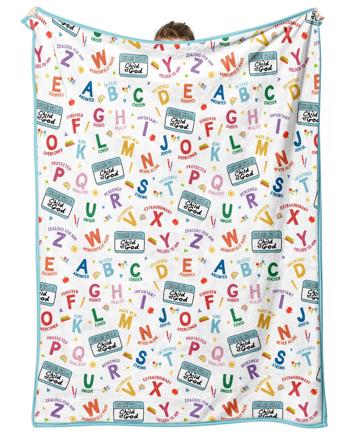 I'm A Child Of God ABCs Bamboo Blanket