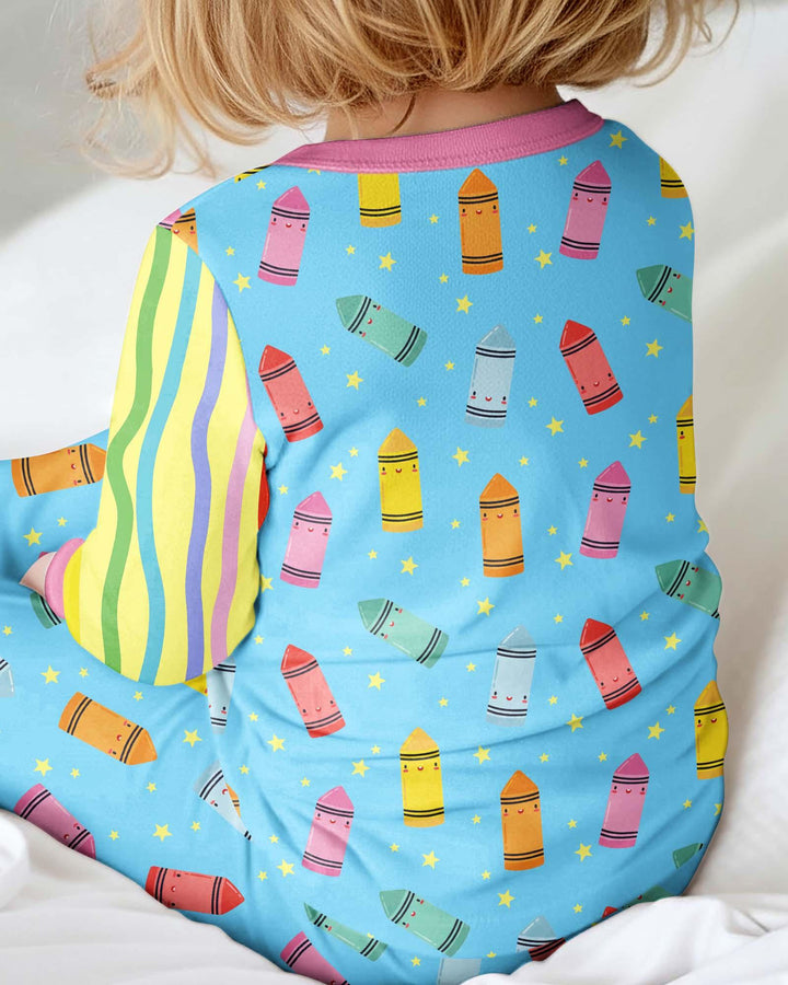 Happy Crayon Friends Bamboo Convertible Zippy