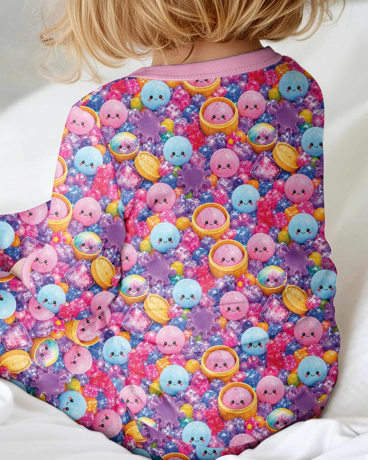 Rainbow Glitter Dumplings Bamboo Convertible Zippy