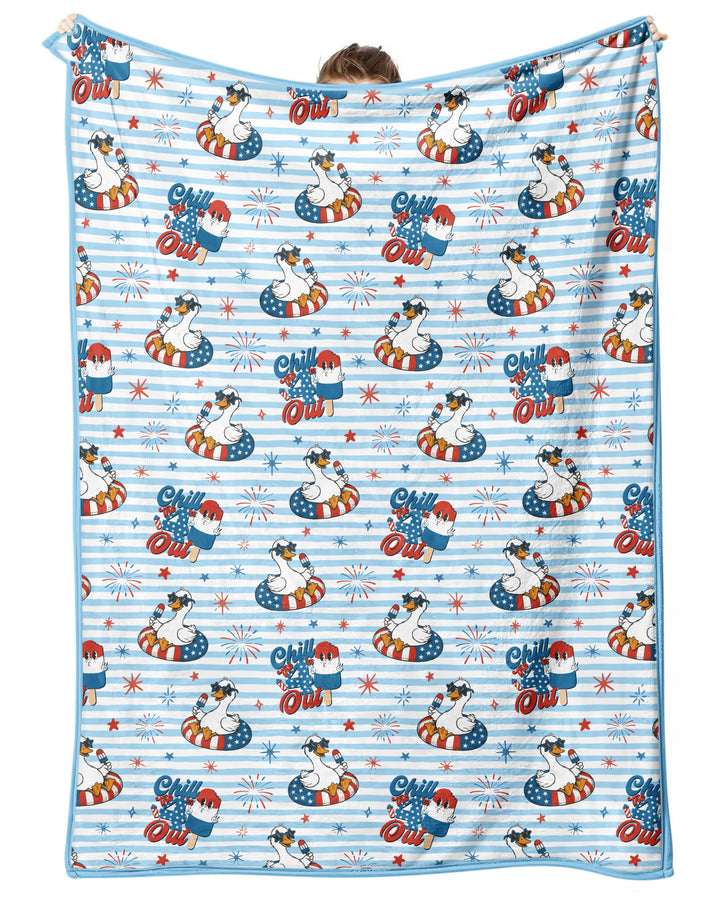 Chill the Fourth Out Bamboo Blanket
