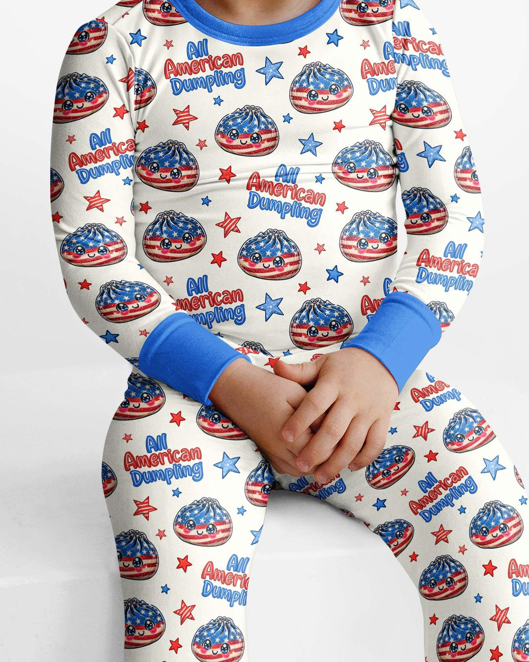 All American Dumpling Bamboo Two Piece Long Sleeve Pajama Set