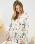 Old McDonald Farm Family Matching Bamboo Women Pajama Set