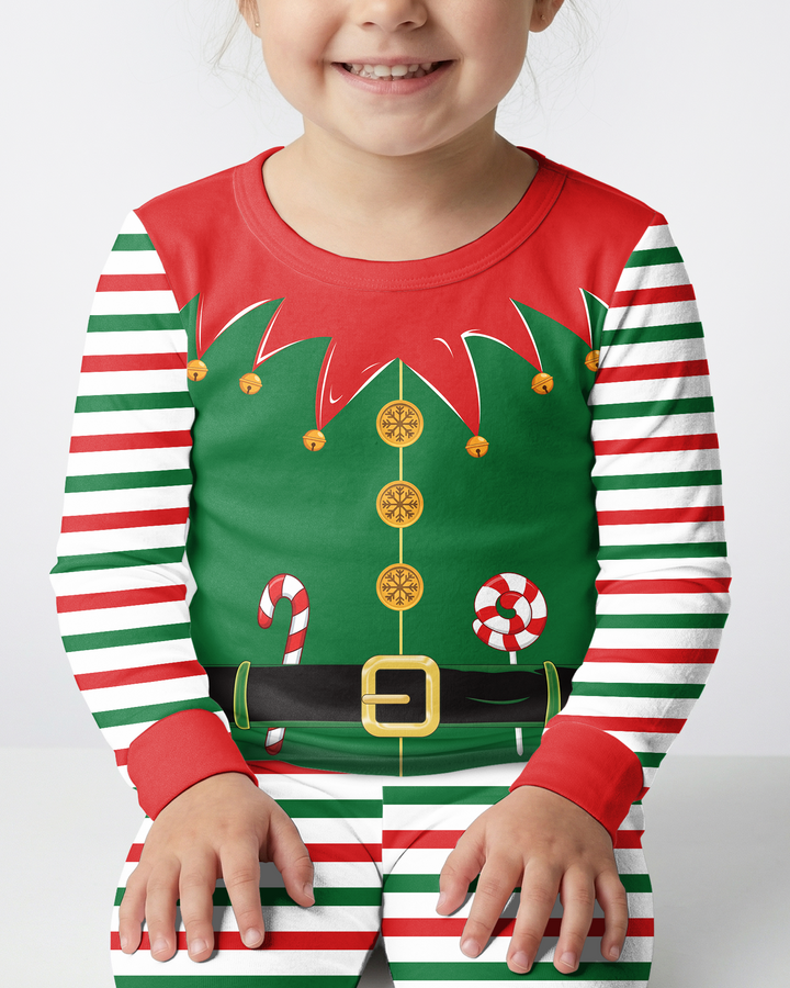 Cutest Little Elf Bamboo Two Piece Long Sleeve Pajama Set