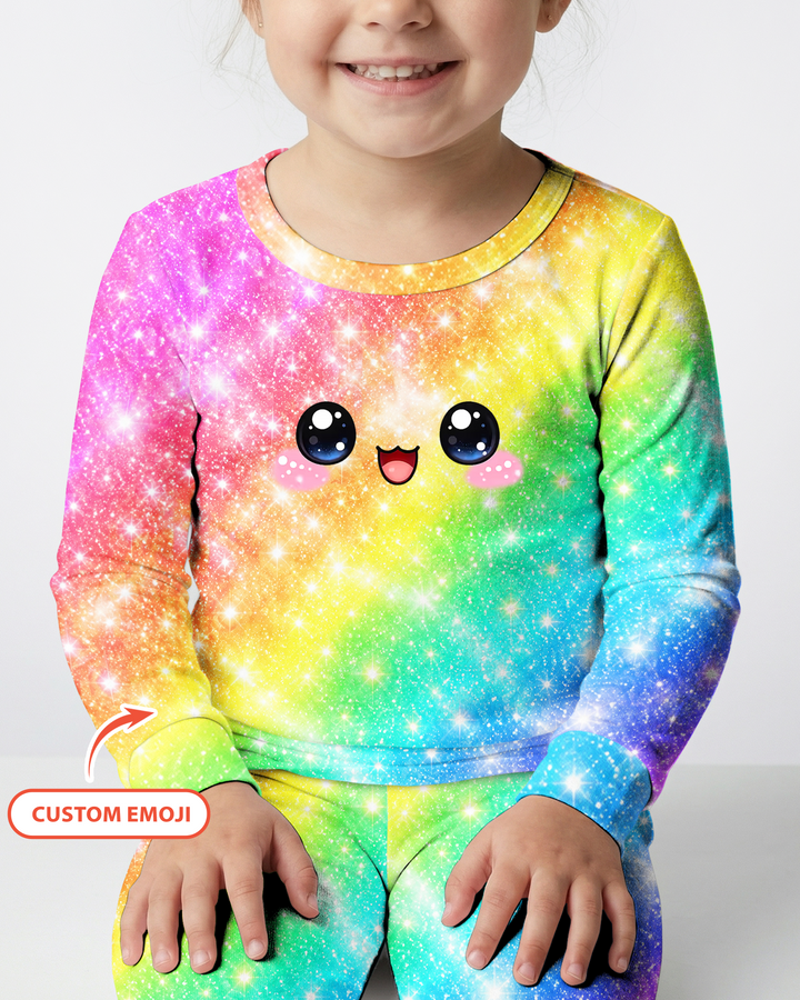 Cute Dumplings Emoji Gift For Squishy Hunter Bamboo Two Piece Long Sleeve Pajama Set